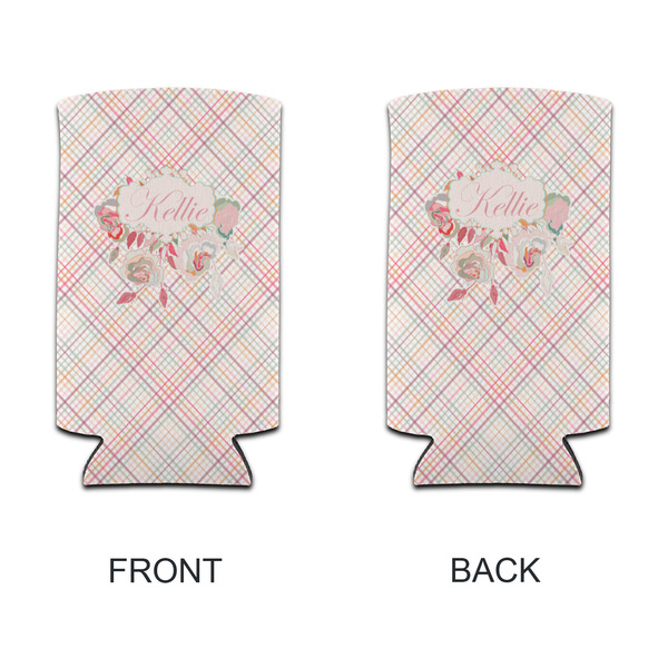 Modern Plaid & Floral 12oz Tall Can Sleeve - APPROVAL