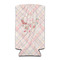 Modern Plaid & Floral Can Cooler (tall 12 oz) (Personalized)