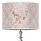 Modern Plaid & Floral Drum Lamp Shade (Personalized)