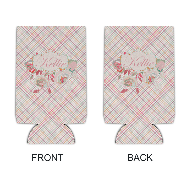 Modern Plaid & Floral 16oz Can Sleeve - APPROVAL