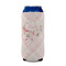 Modern Plaid & Floral 16oz Can Sleeve - FRONT (on can)