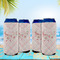 Modern Plaid & Floral 16oz Can Sleeve - Set of 4 - LIFESTYLE