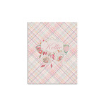 Modern Plaid & Floral Poster - Multiple Sizes (Personalized)