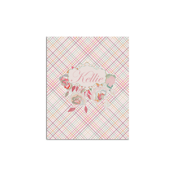 Custom Modern Plaid & Floral Posters - Matte - 16x20 (Personalized)