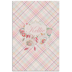 Modern Plaid & Floral Poster - Matte - 24x36 (Personalized)