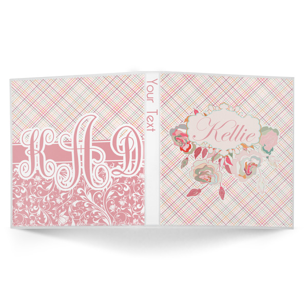 Modern Plaid & Floral 3-Ring Binder Approval- 1in