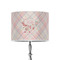 Modern Plaid & Floral 8" Drum Lampshade - ON STAND (Poly Film)