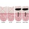 Modern Plaid & Floral Adult Ankle Socks - Double Pair - Front and Back - Apvl