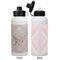 Modern Plaid & Floral Aluminum Water Bottle - White APPROVAL