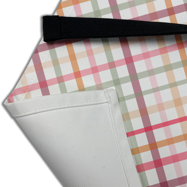 Modern Plaid & Floral Apron - (Detail)