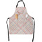 Modern Plaid & Floral Apron With Pockets w/ Name or Text