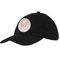 Modern Plaid & Floral Baseball Cap - Black (Personalized)