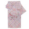 Modern Plaid & Floral Bath Towel Set - 3 Pcs (Personalized)