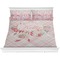Modern Plaid & Floral Comforter Set - King (Personalized)