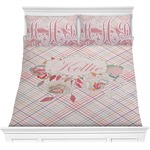 Modern Plaid & Floral Comforters (Personalized)