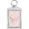 Modern Plaid & Floral Bling Keychain (Personalized)