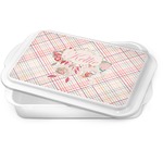 Modern Plaid & Floral Cake Pan (Personalized)