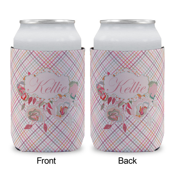 Modern Plaid & Floral Can Sleeve - APPROVAL (single)