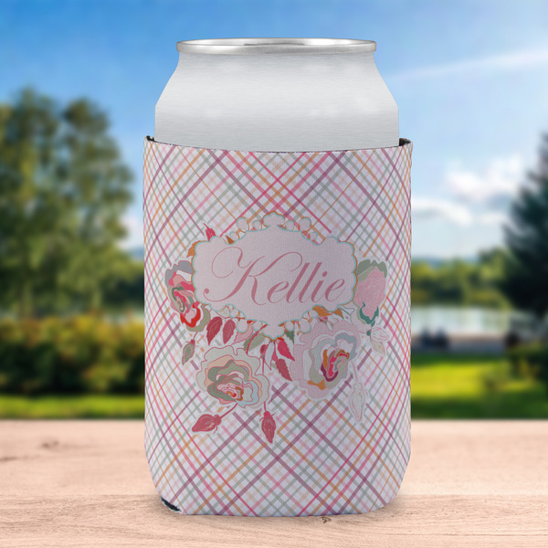 Modern Plaid & Floral Can Sleeve - LIFESTYLE (single)