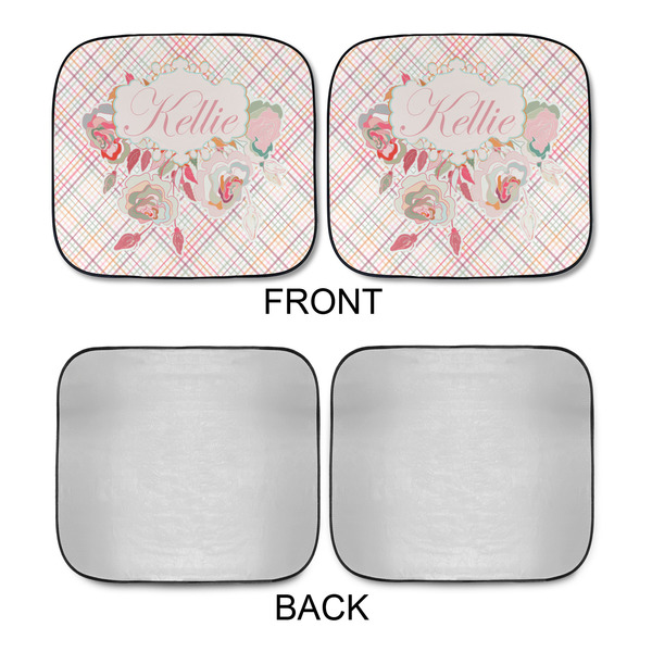 Modern Plaid & Floral Car Sun Shades - APPROVAL