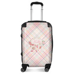 Modern Plaid & Floral Suitcase (Personalized)