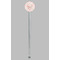 Modern Plaid & Floral Clear Plastic 7" Stir Stick - Round - Single Stick