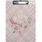 Modern Plaid & Floral Clipboard (Personalized)