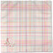 Modern Plaid & Floral Cloth Napkins - Personalized Dinner (Full Open)