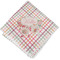 Modern Plaid & Floral Cloth Napkins - Personalized Lunch (Folded Four Corners)
