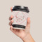 Modern Plaid & Floral Coffee Cup Sleeve - LIFESTYLE