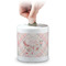 Modern Plaid & Floral Coin Bank (Personalized)