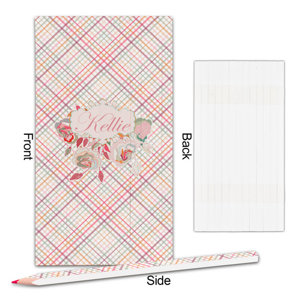 Modern Plaid & Floral Colored Pencils - Approval