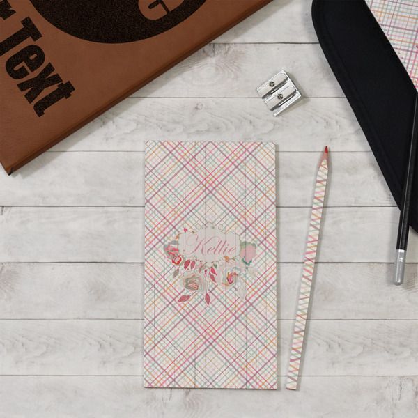 Modern Plaid & Floral Colored Pencils - In Context