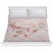 Modern Plaid & Floral Comforter - King (Personalized)