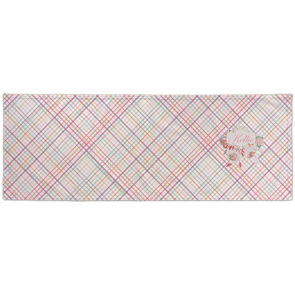 Modern Plaid & Floral Cooling Towel- Approval