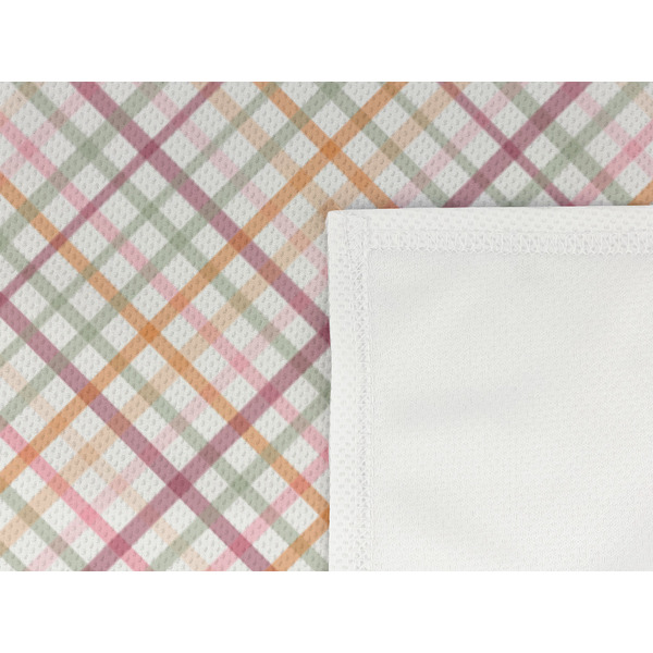 Modern Plaid & Floral Cooling Towel- Detail