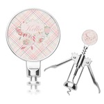 Modern Plaid & Floral Corkscrew (Personalized)