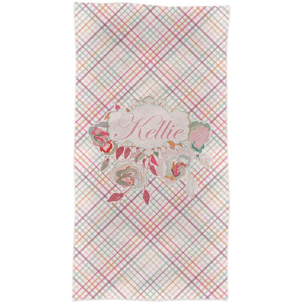 Modern Plaid & Floral Crib Comforter/Quilt - Apvl