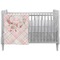 Modern Plaid & Floral Crib Comforter / Quilt (Personalized)