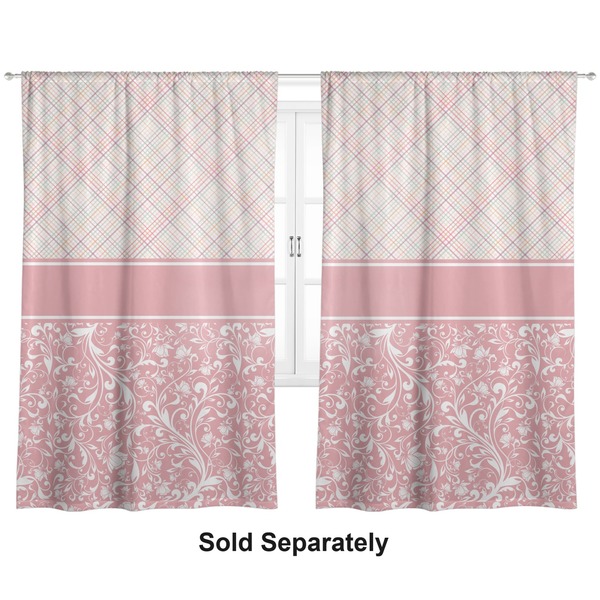 Modern Plaid & Floral Curtains