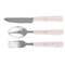 Modern Plaid & Floral Cutlery Set - FRONT