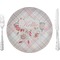 Modern Plaid & Floral Dinner Plate