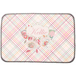 Modern Plaid & Floral Dish Drying Mat (Personalized)
