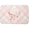 Modern Plaid & Floral Dish Drying Mat (Personalized)