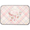 Modern Plaid & Floral Dish Drying Mat (Personalized)