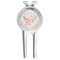 Modern Plaid & Floral Golf Divot Tool & Ball Marker (Personalized)