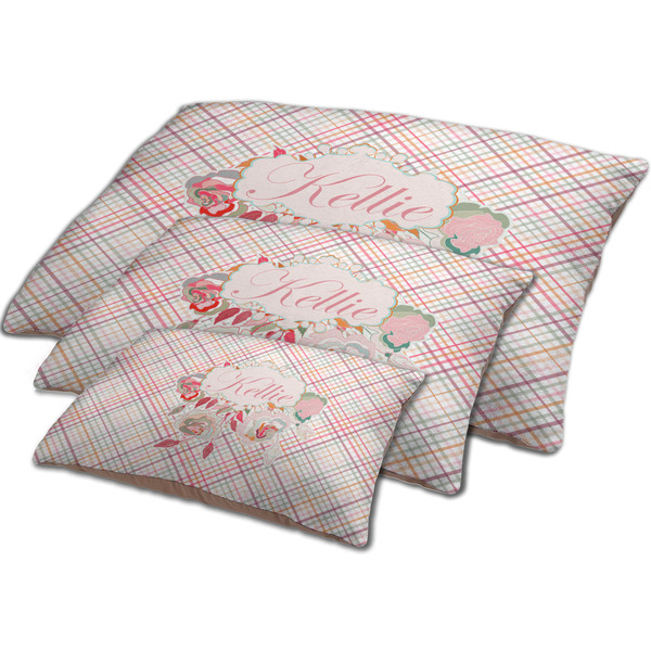Modern Plaid & Floral Dog Beds - MAIN (sm, med, lrg)