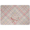 Modern Plaid & Floral Dog Food Mat - Small without bowls