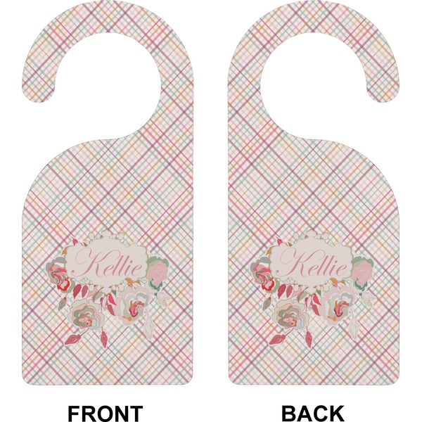 Modern Plaid & Floral Door Hanger (Approval)