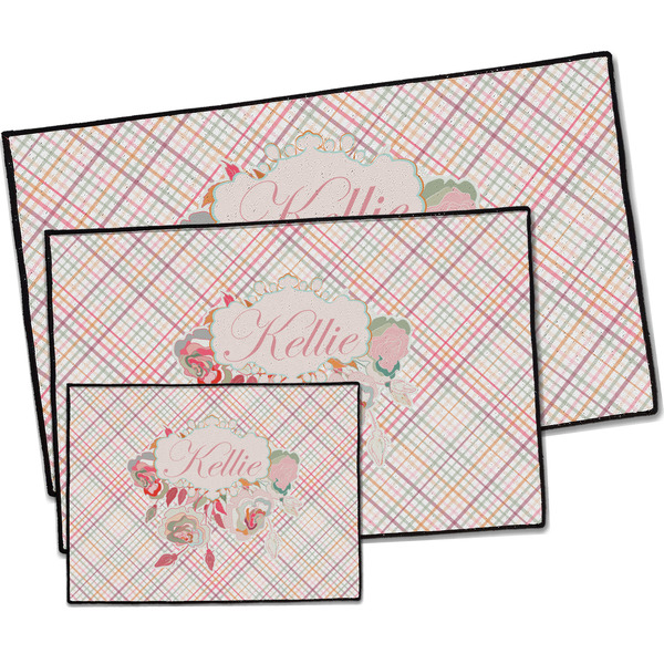 Modern Plaid & Floral Door Mats - PARENT MAIN